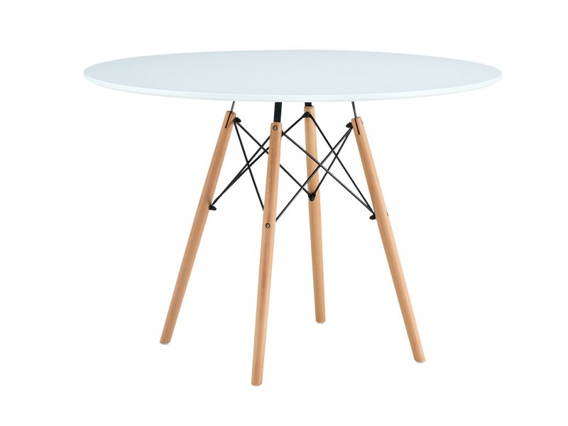 Кухонный стол Эймс 100 Белый/Натуральный