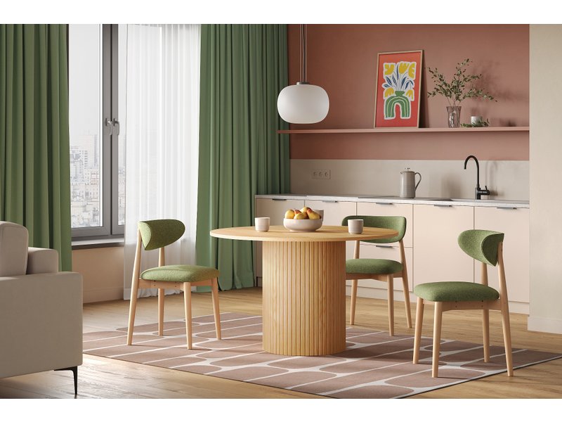 Обеденная группа Хилл 120 Древесный натуральный