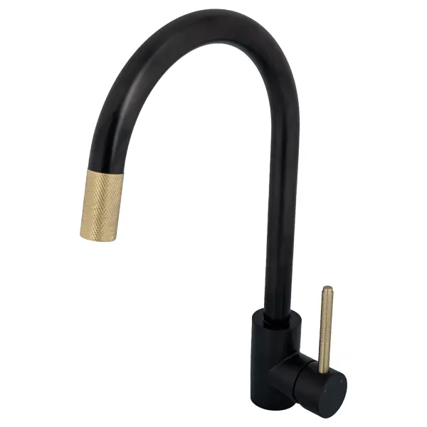 Смеситель для кухни Тос общая высота 37.3 см цвет черный