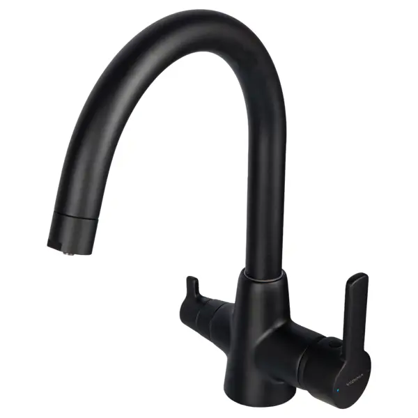 Смеситель для кухни Vidima Uno общая высота 31.4 см цвет черный