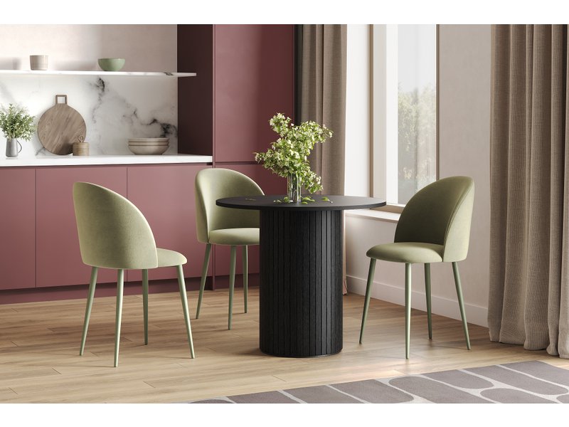 Обеденная группа Хилл 85 Древесный черный