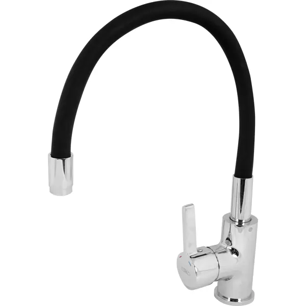 Смеситель для кухни Esko Coralli общая высота 40 см цвет хром/чёрный